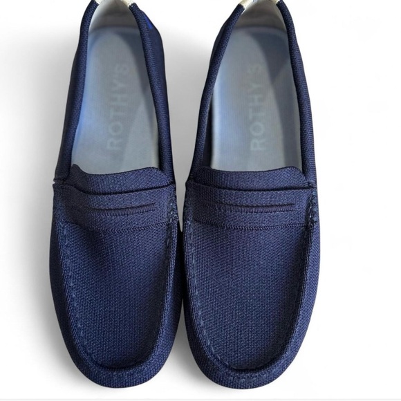 NWOB Rothy's Navy Blue Driving Loafers Slip-on Woman's Size 8.5* - Picture 6 of 8